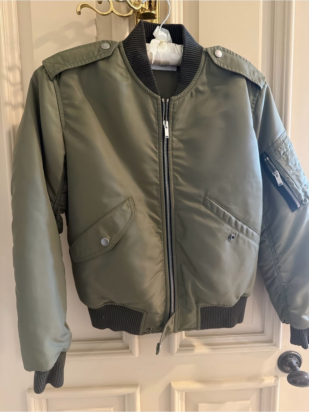 Olive Green Bomber Jacket
